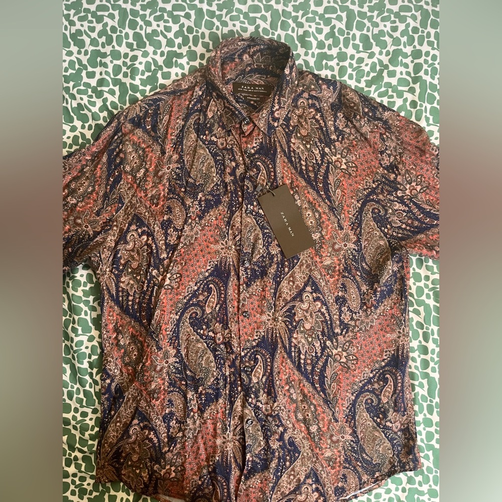 Brand New Paisley Patterned Men's Shirt